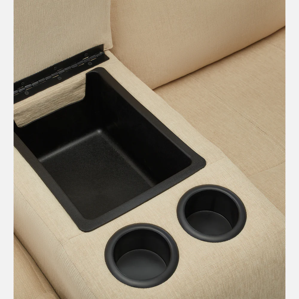 Avalon E Twin Motorized Iconic Beige Recliner - Image 8
