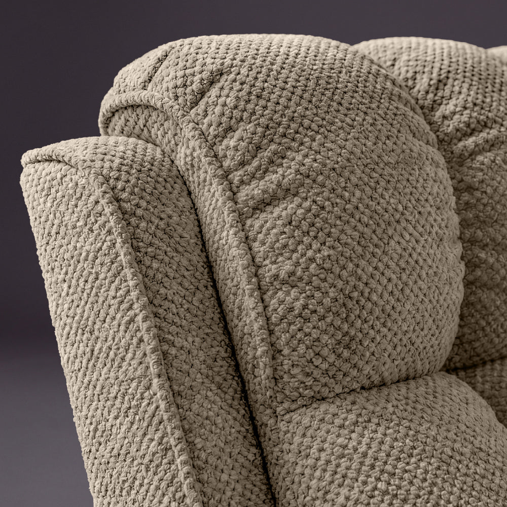 Avalon Elite mov.E Cream Fabric 3 Seater Sofa - Image 6