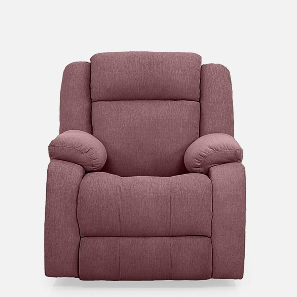 Avalon Motorized Electric Powered Pink Fabric Recliner - Image 2