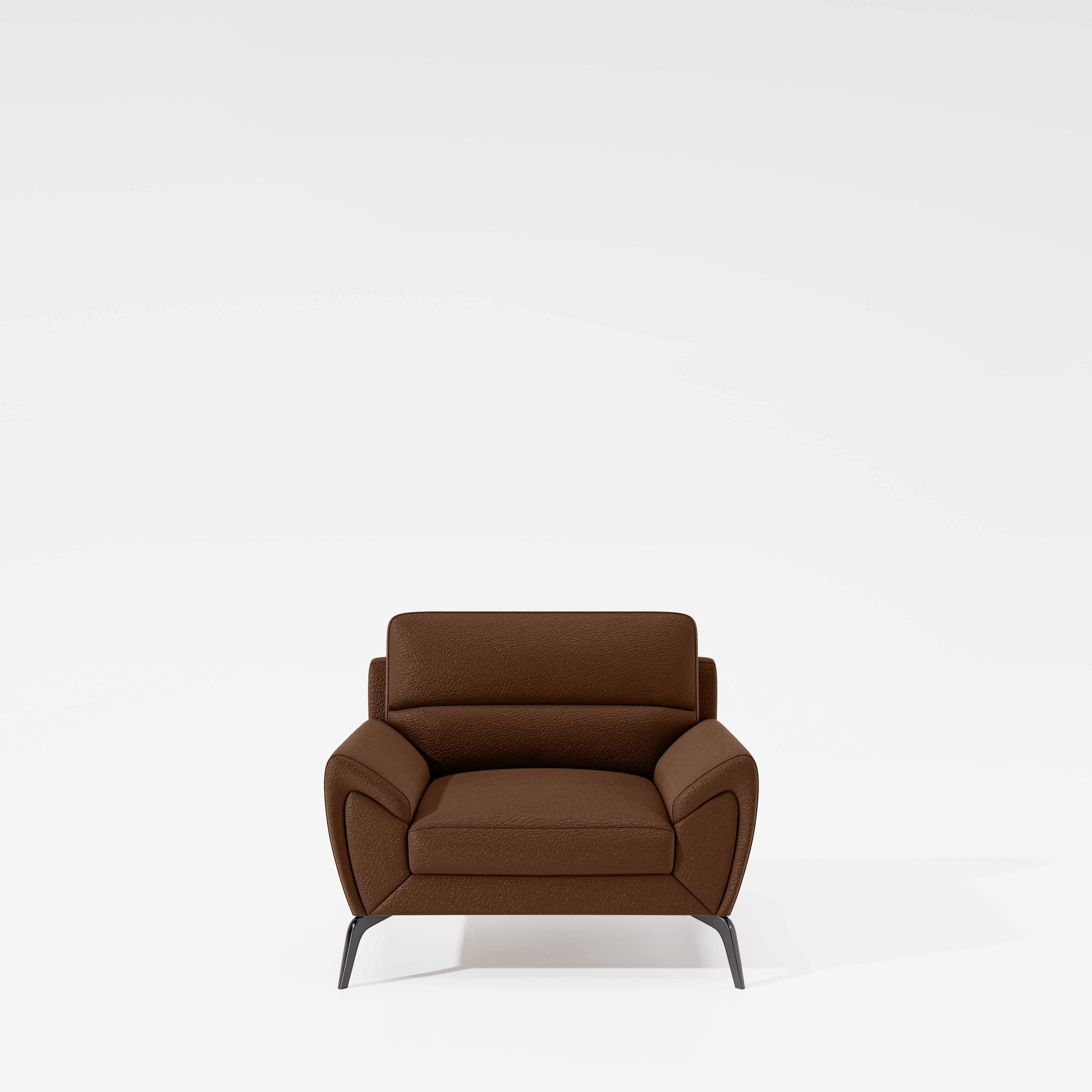 Octave 1 Seater Seater-Suede fabric - Cappuccino - Image 2