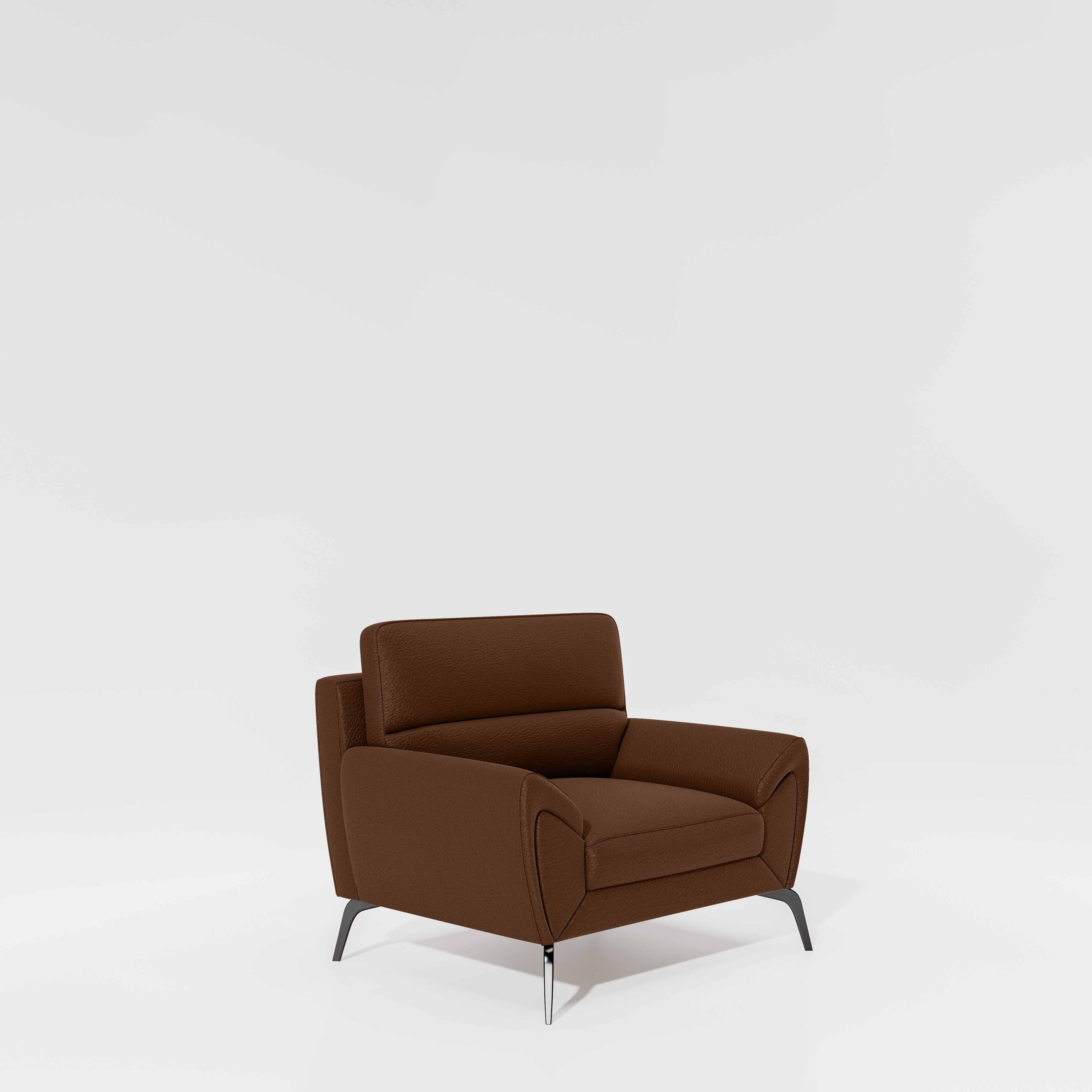 Octave 1 Seater Seater-Suede fabric - Cappuccino - Image 3