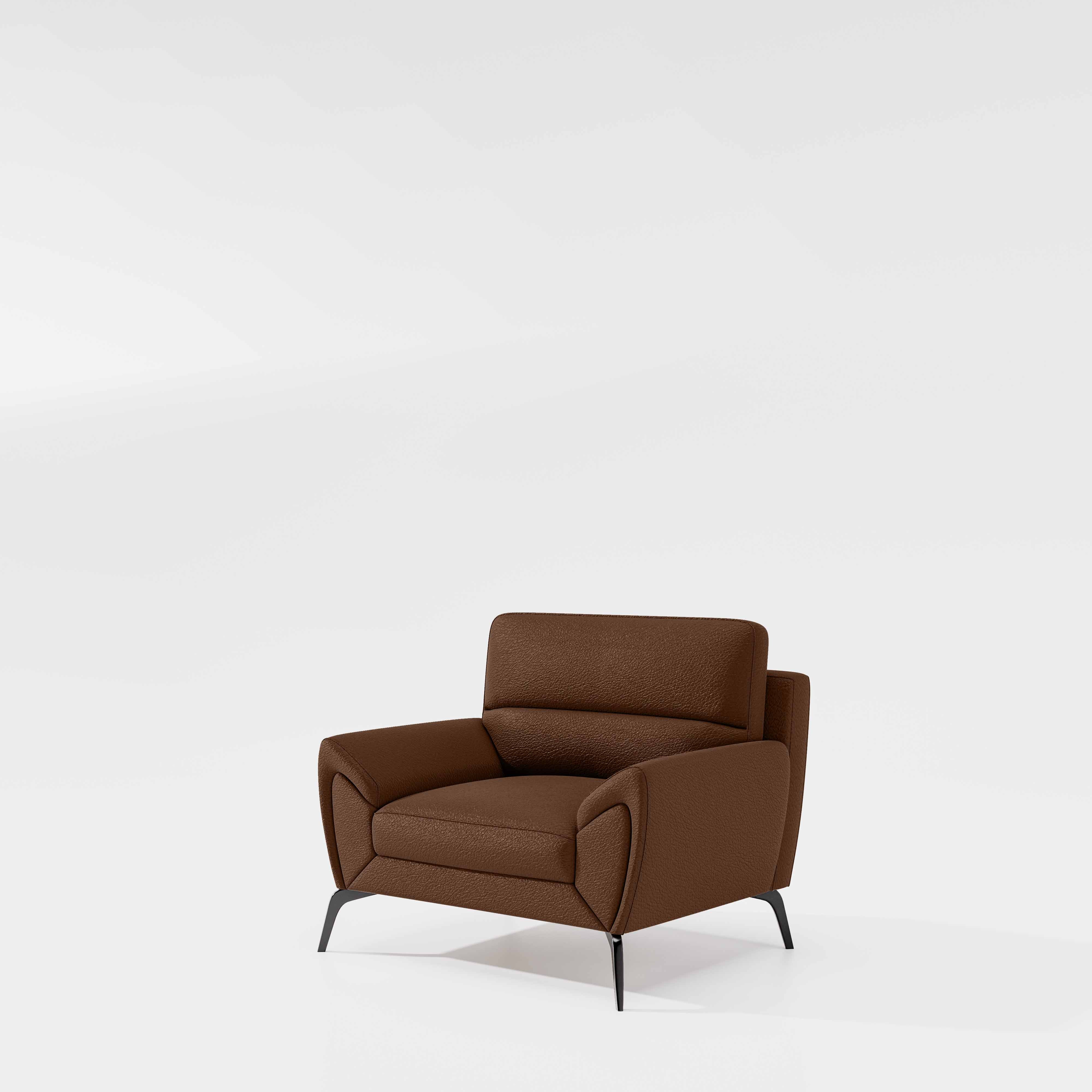 Octave 1 Seater Seater-Suede fabric - Cappuccino - Image 4