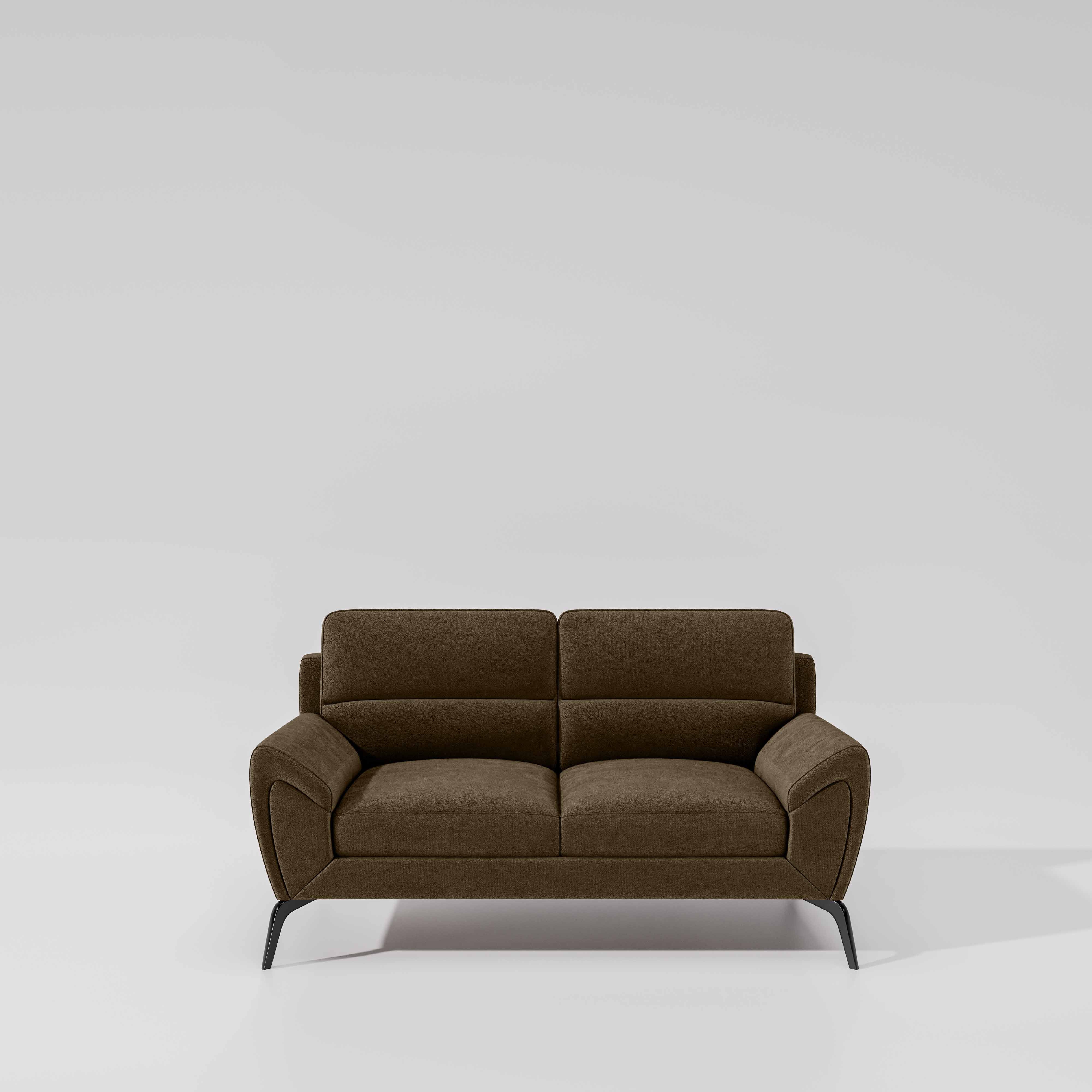 Octave 2 Seater Water & Stain Repellent Fabric - Dark earth - Image 2