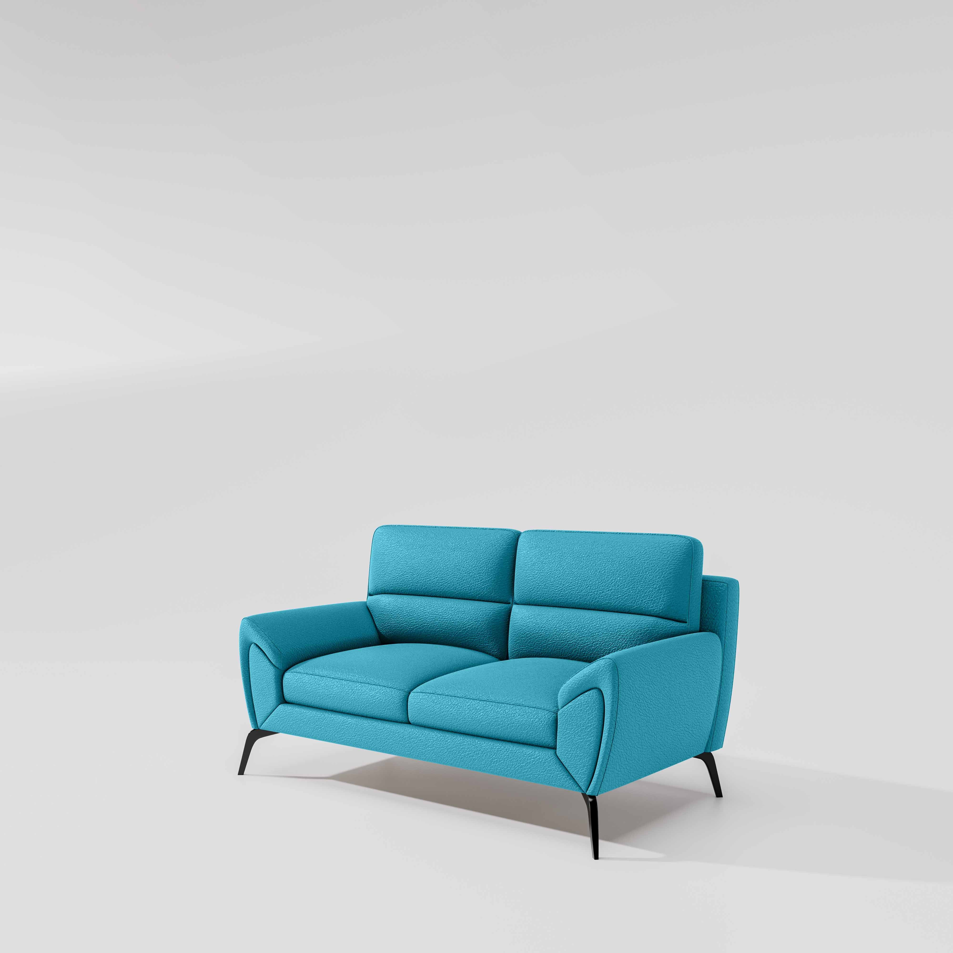 Octave 2 Seater Suede Fabric - Celestial blue - Image 4