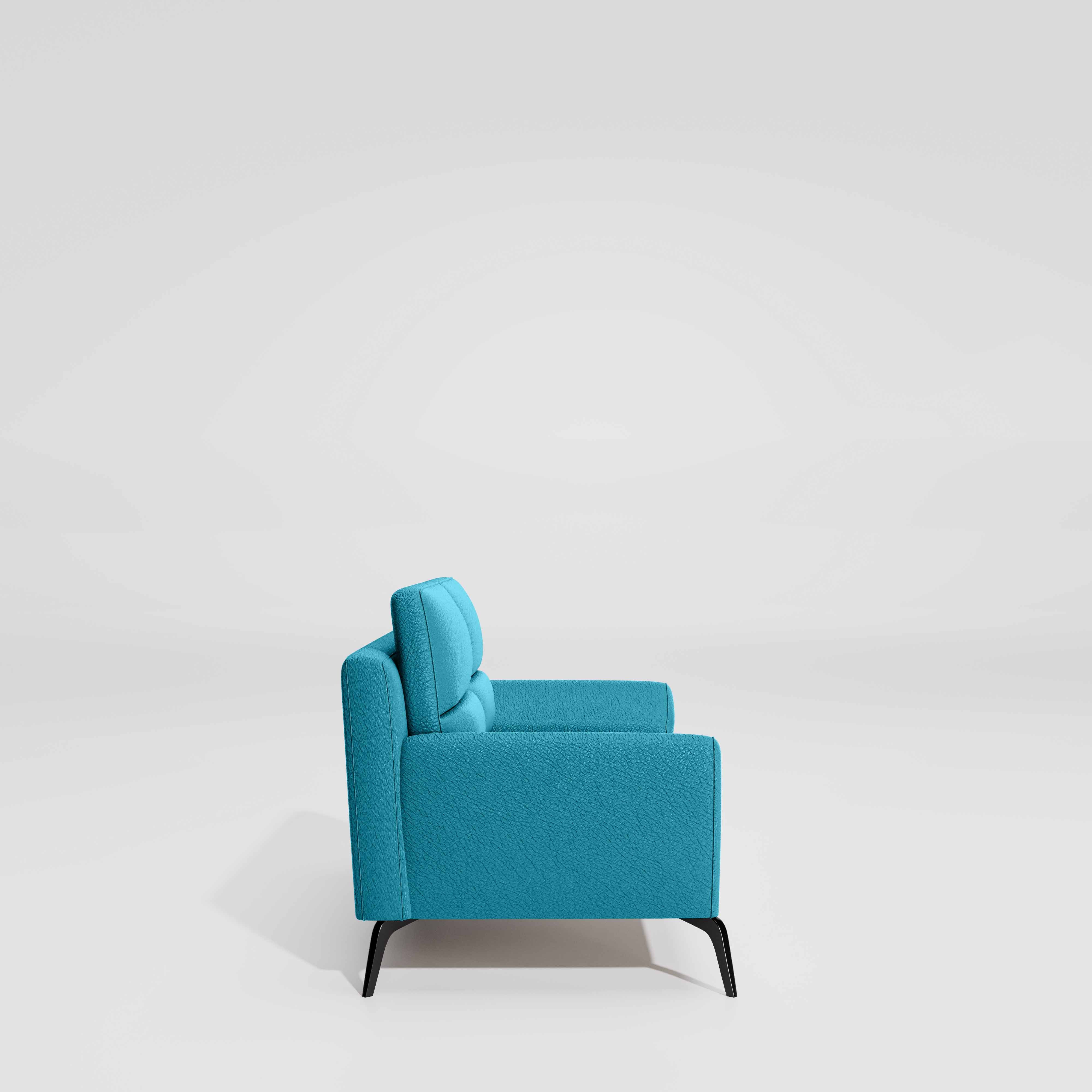 Octave 2 Seater Suede Fabric - Celestial blue - Image 5