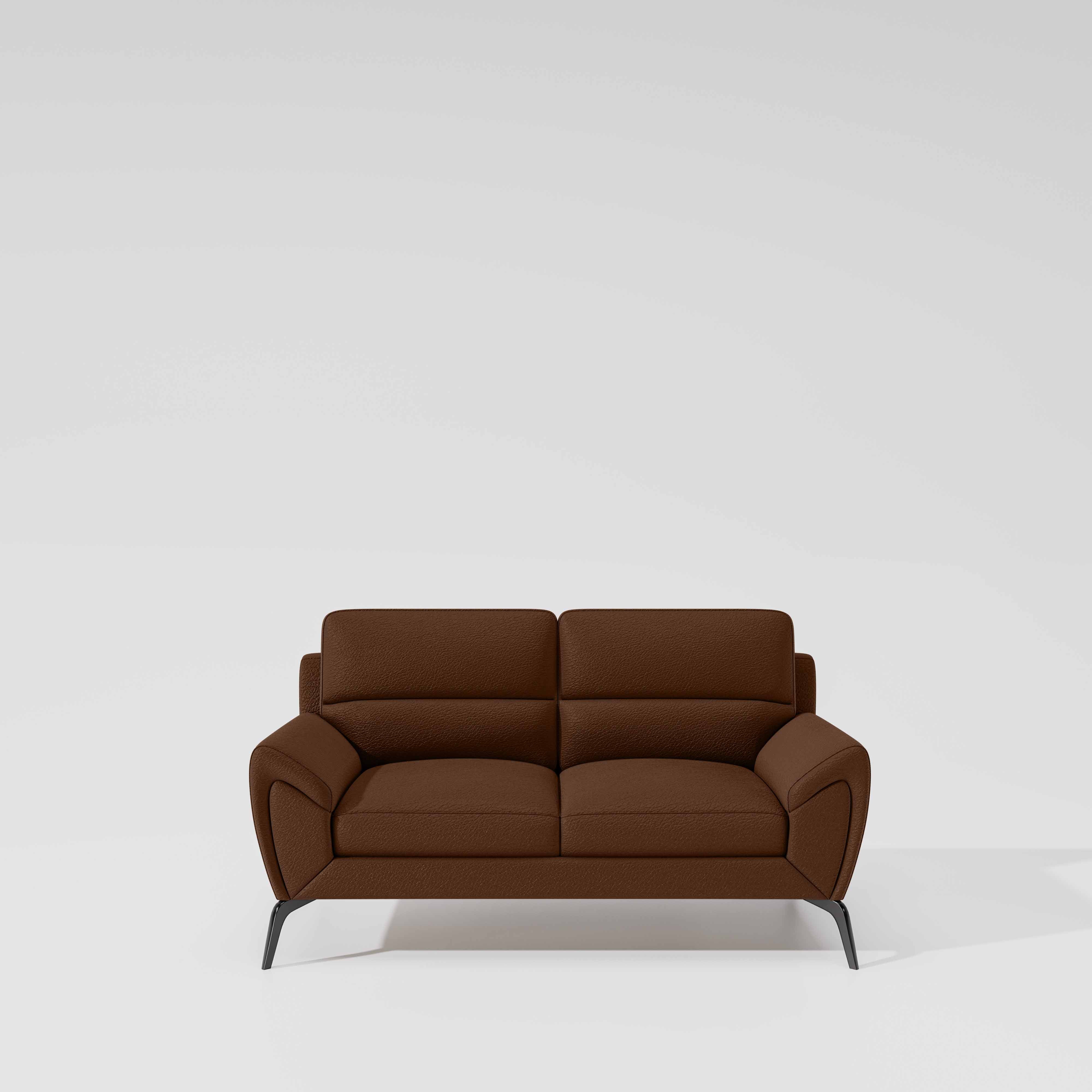 Octave 2 Seater Suede Fabric - Cappuccino - Image 2