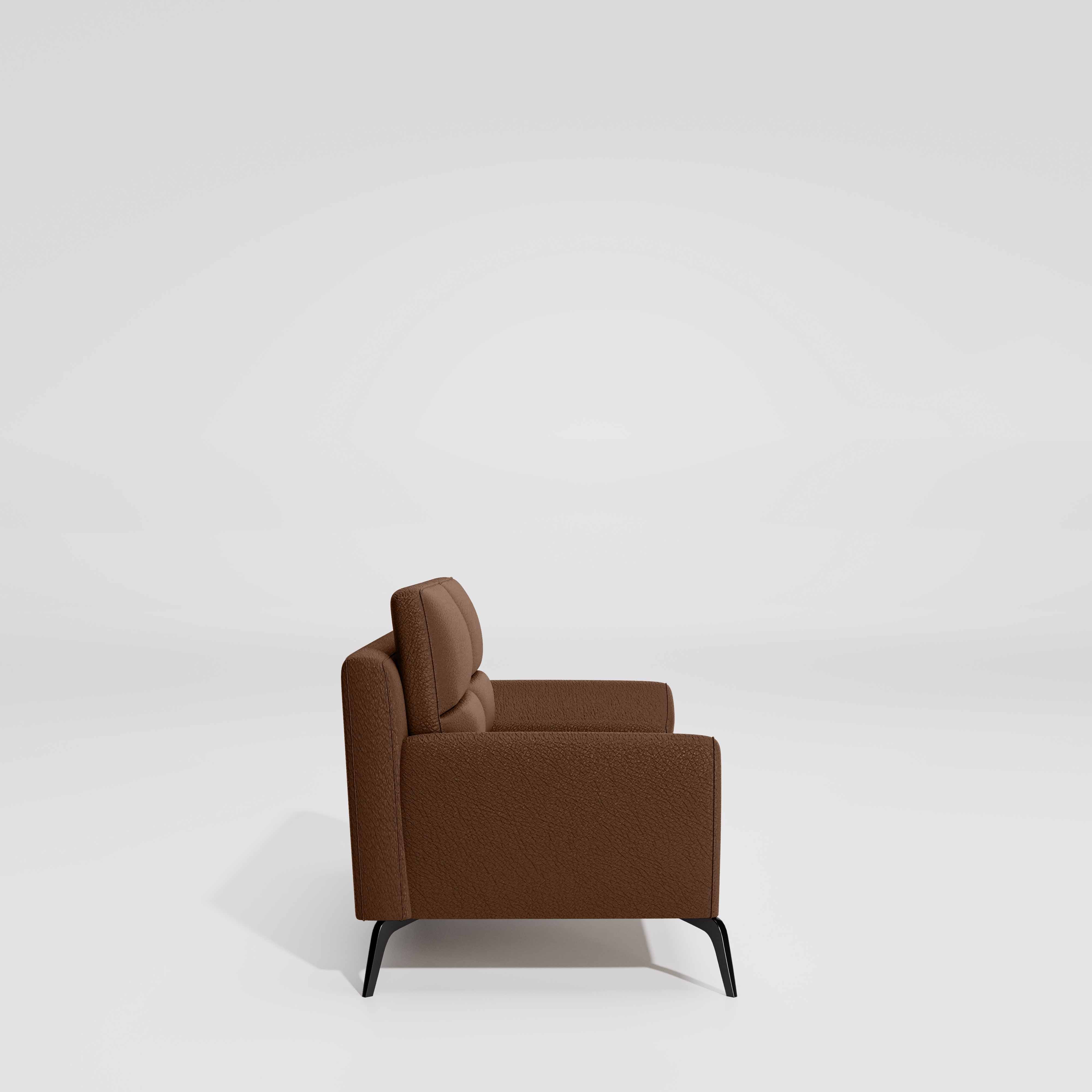 Octave 2 Seater Suede Fabric - Cappuccino - Image 5