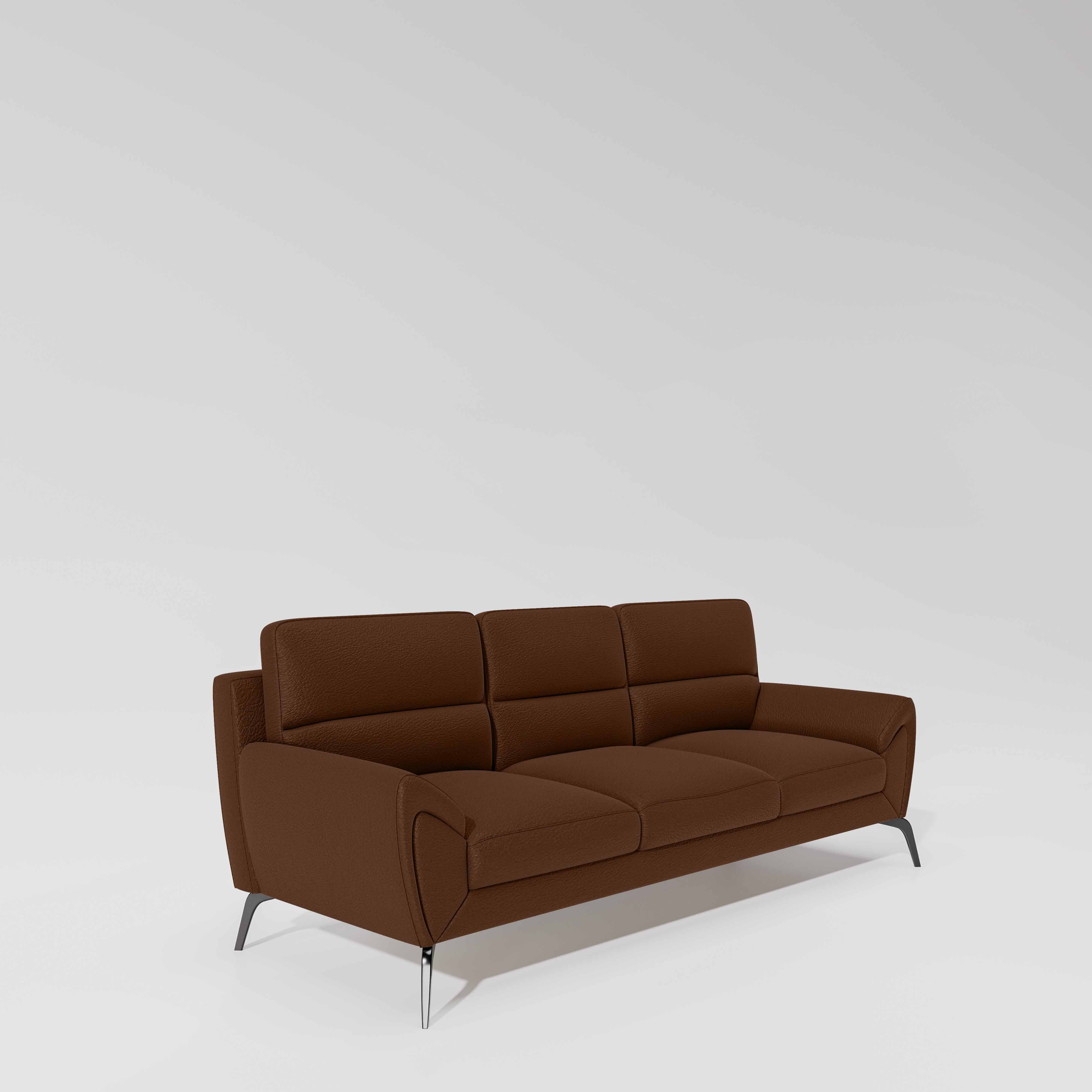 Octave 3 Seater Suede Fabric - Cappuccino - Image 3