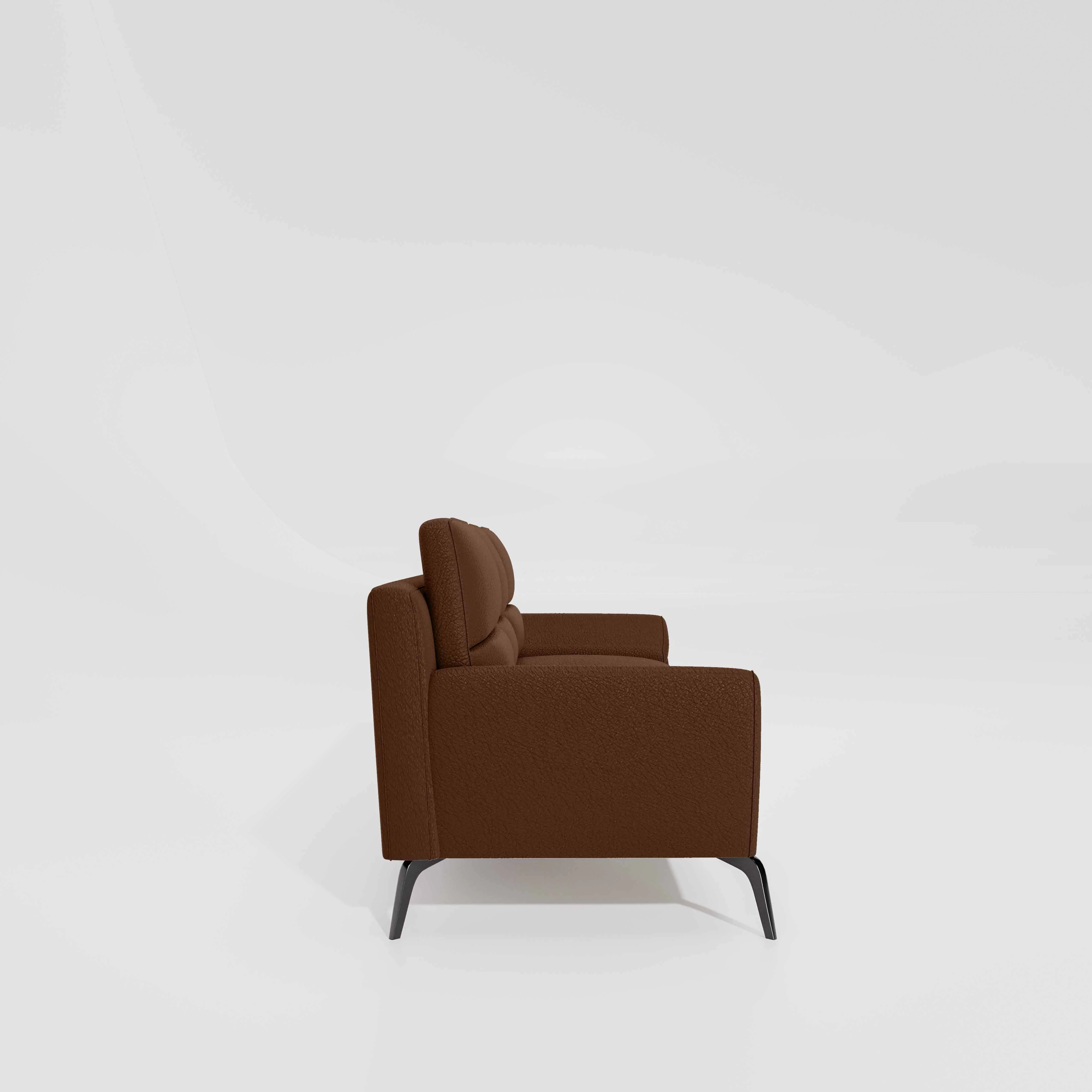 Octave 3 Seater Suede Fabric - Cappuccino - Image 5
