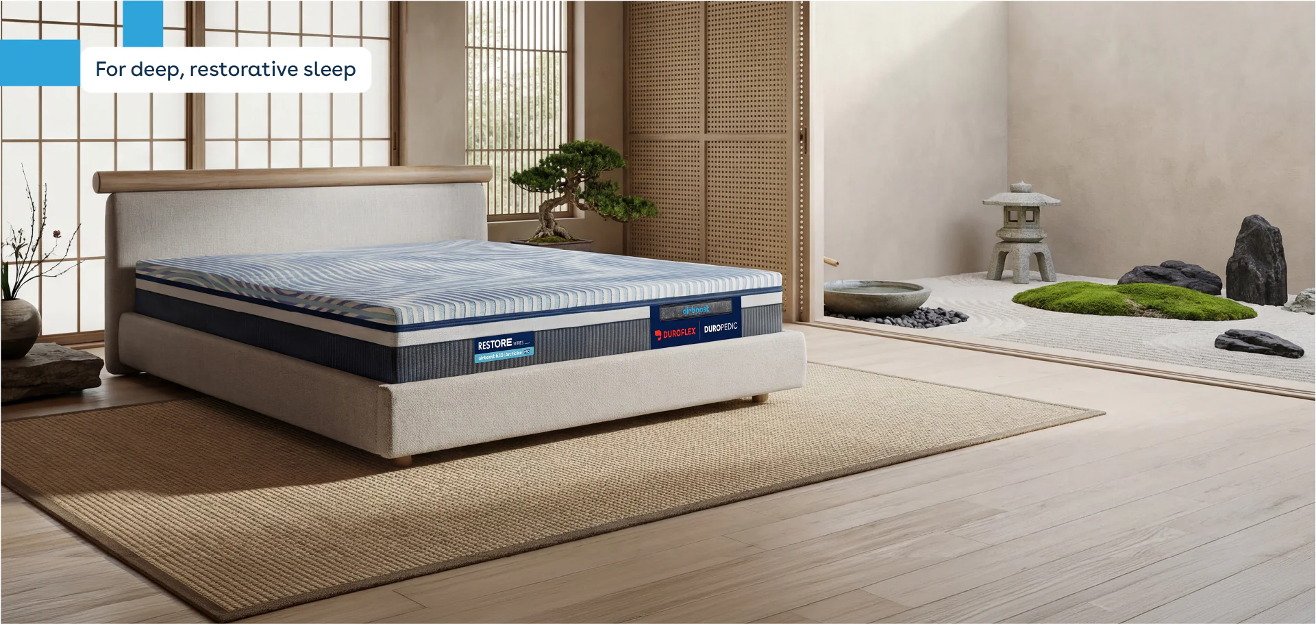 Duropedic Airboost 6.10 Arctic Ice Mattress | 1 lakh+ Airknit fibres with latex and adjustable firmness | 100 nights trial - Image 3