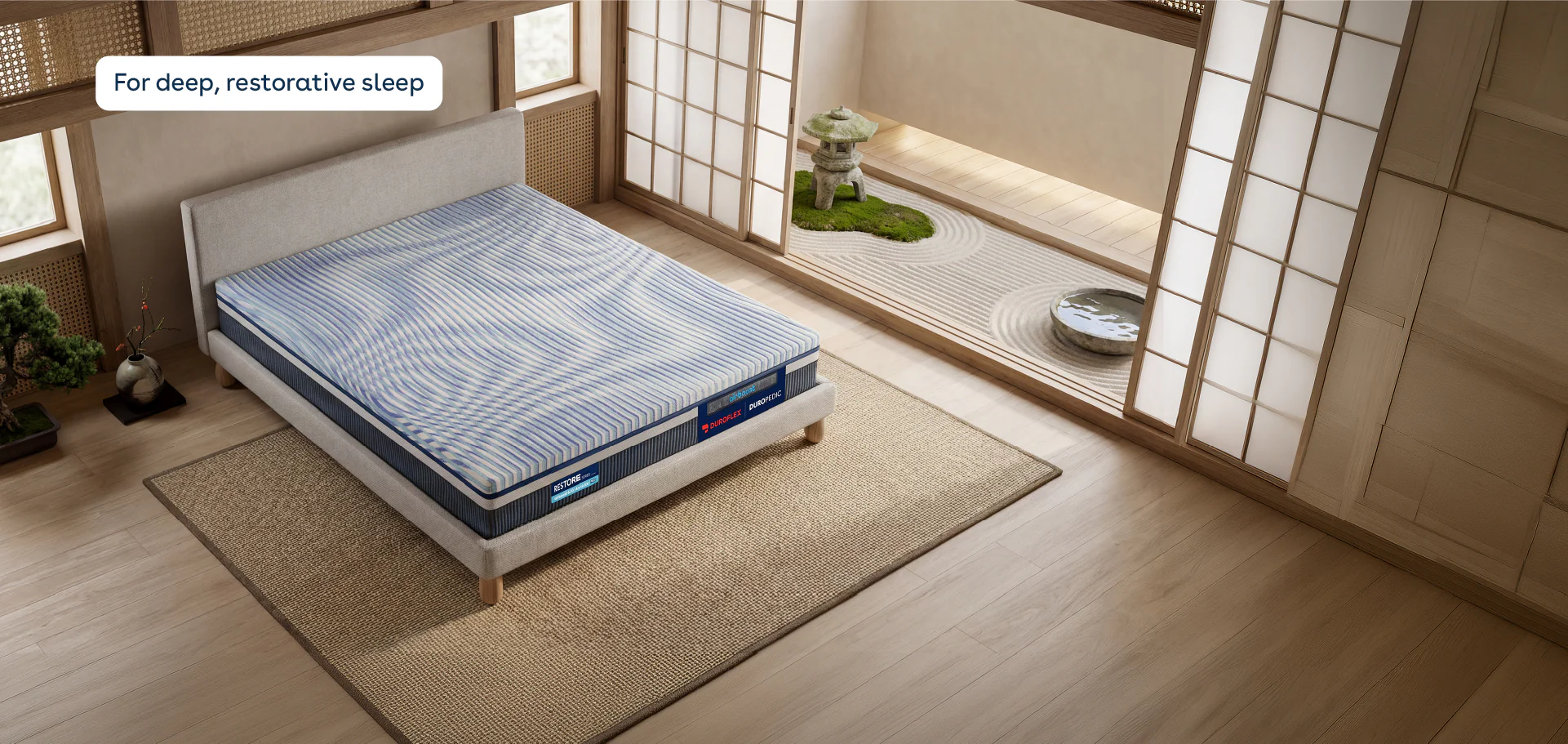Duropedic Airboost 6.10 Arctic Ice Mattress | 1 lakh+ Airknit fibres with latex and adjustable firmness | 100 nights trial - Image 4