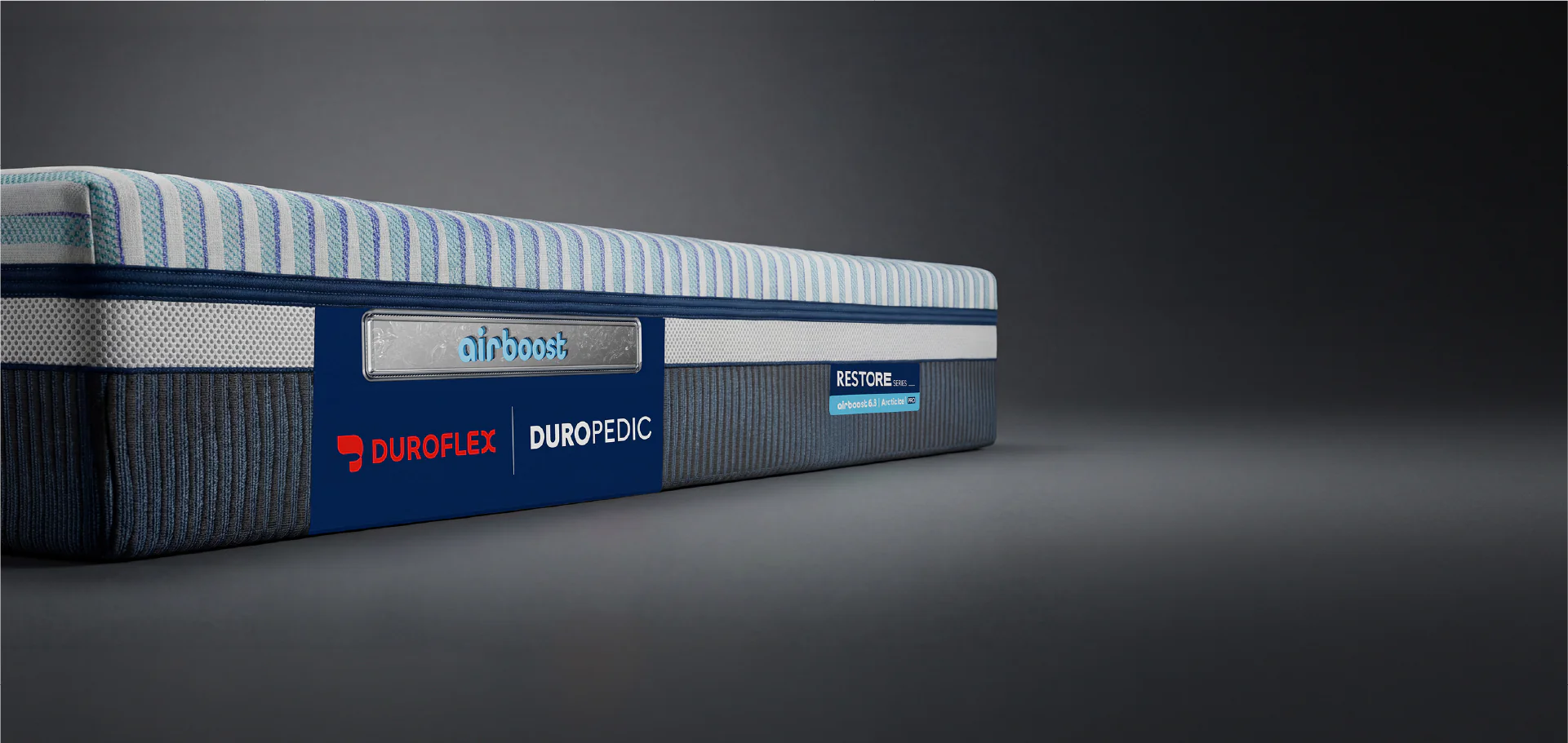 Duropedic Airboost 6.8 Arctic Ice Mattress | 1 lakh+ Airknit fibres with latex and adjustable firmness | 100 nights trial - Image 9