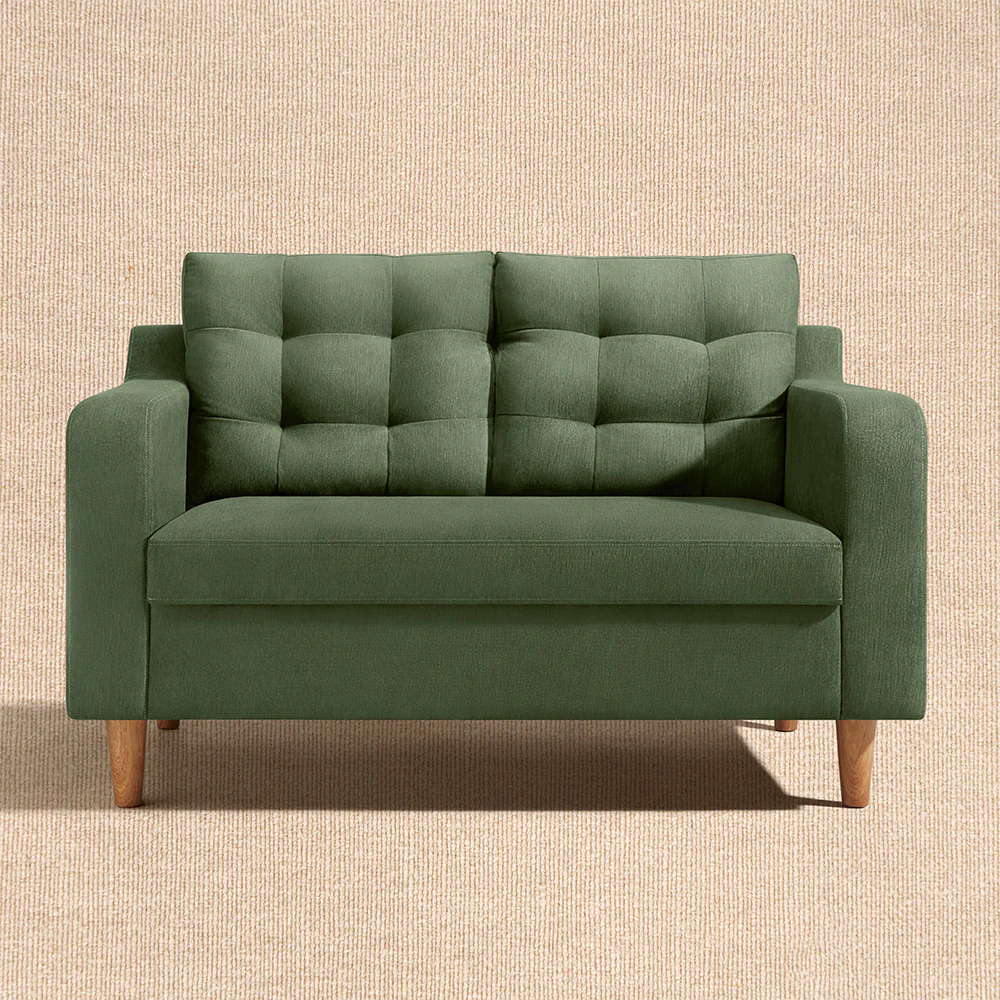 Ease Plus Green Fabric 2 seater sofa - Image 8