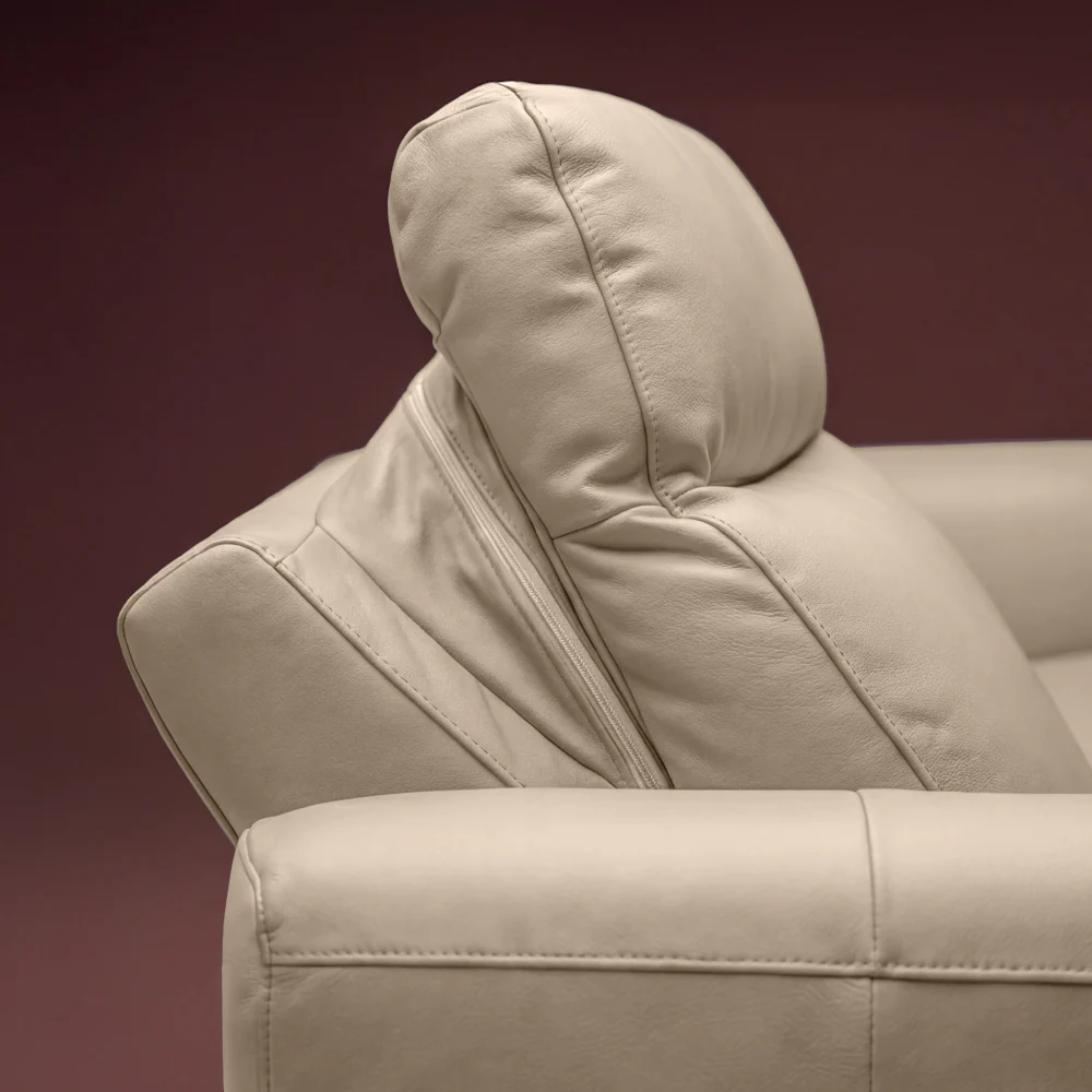 Rhapsody move.E Beige Leatherette 1 Seater Sofa - Image 7