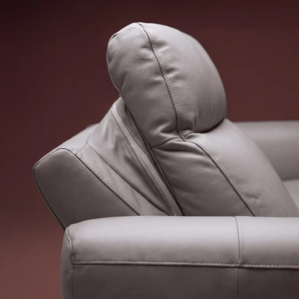 Rhapsody mov.E Dark Grey Leatherette 1 Seater Sofa - Image 7