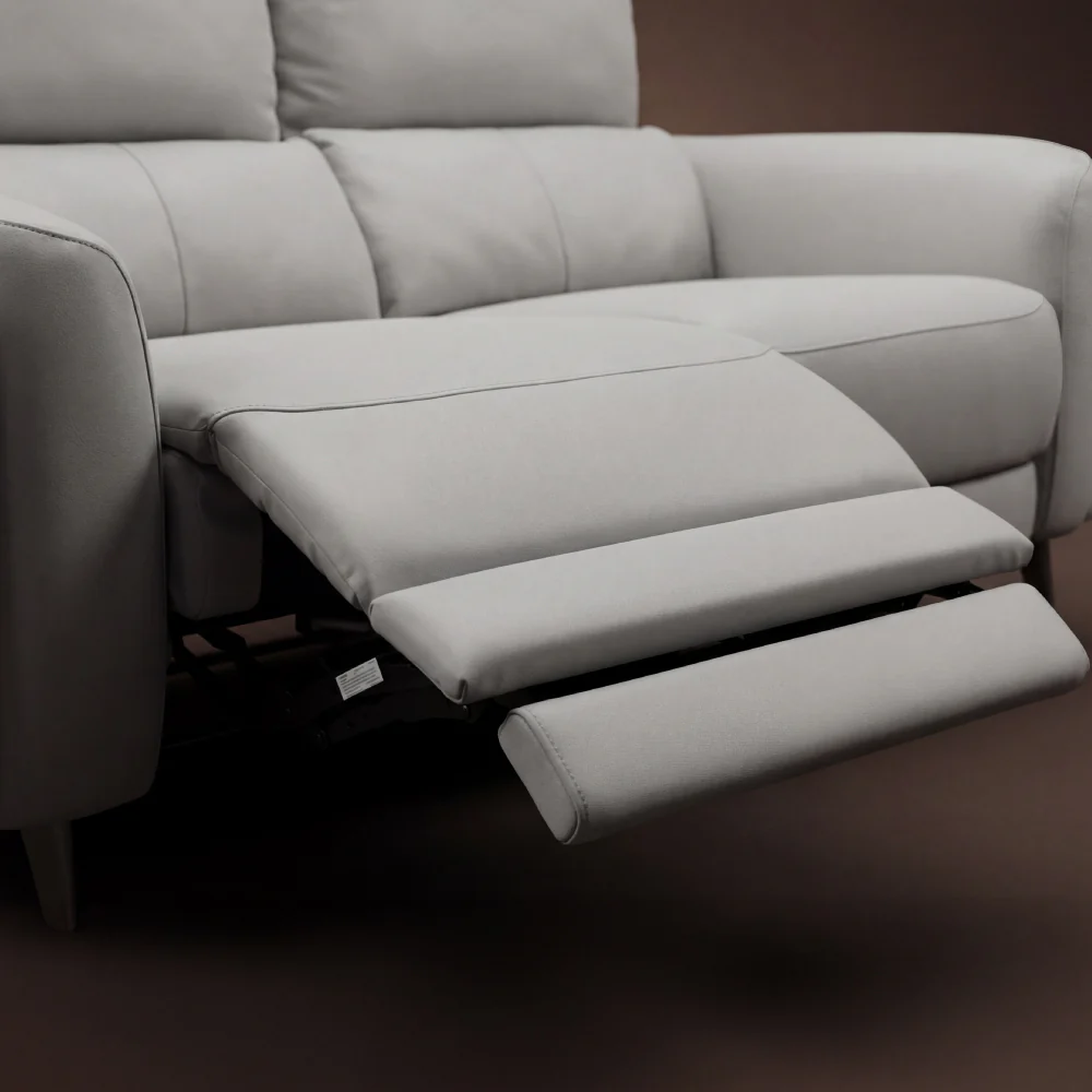 Rhapsody mov.E Dark Grey Leatherette 2 Seater Sofa - Image 4