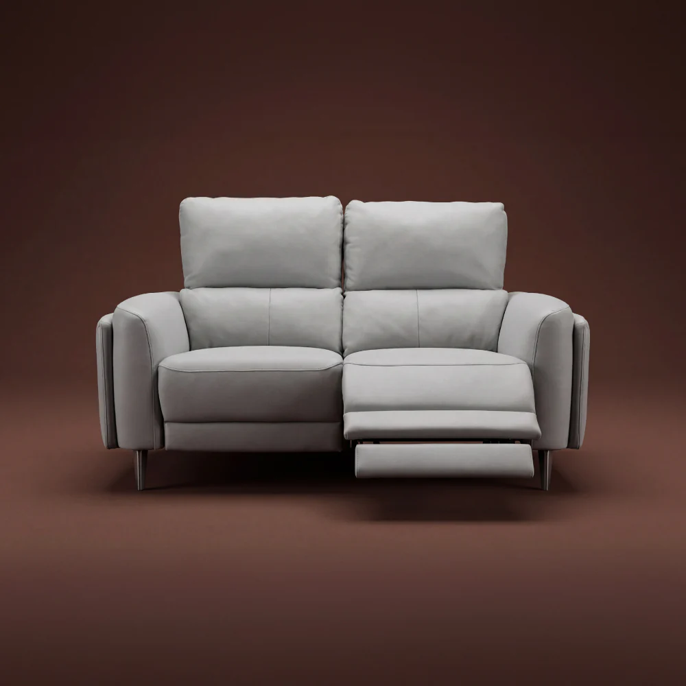Rhapsody mov.E Dark Grey Leatherette 2 Seater Sofa - Image 6
