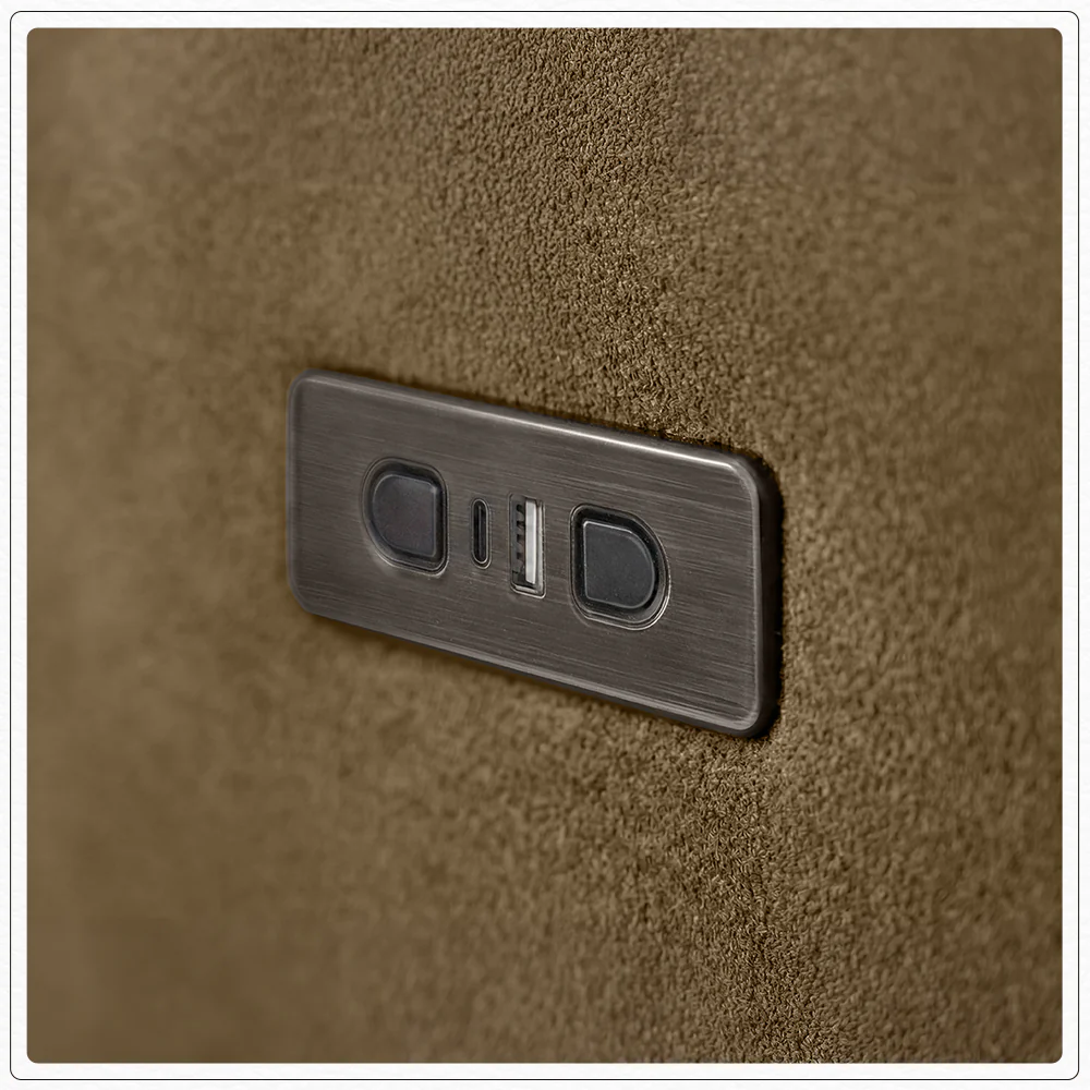 Verve mov.E Brown Fabric 2 Seater Sofa - Image 8