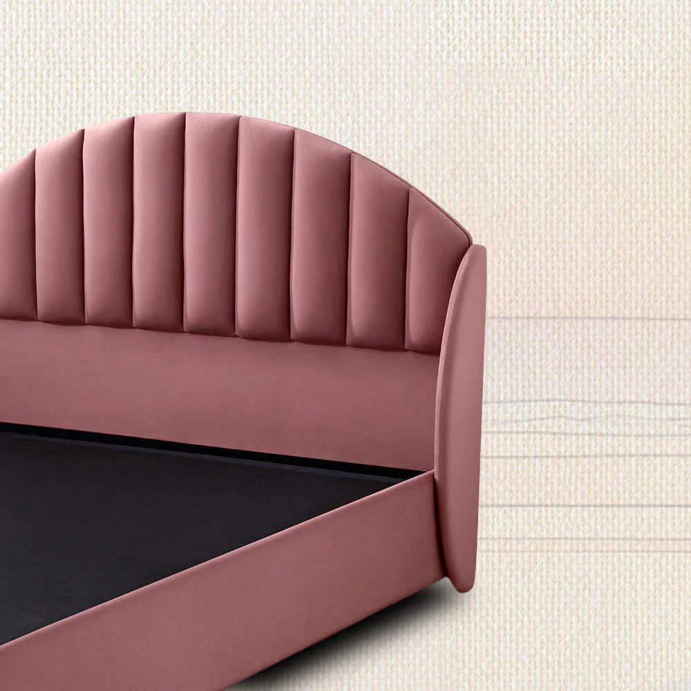 Wave Plus Adjustable Bed Celeste Upholstered Bed (Pink)+ Wave Kinect Strength Mattress 8"(20.3cm) - Image 6