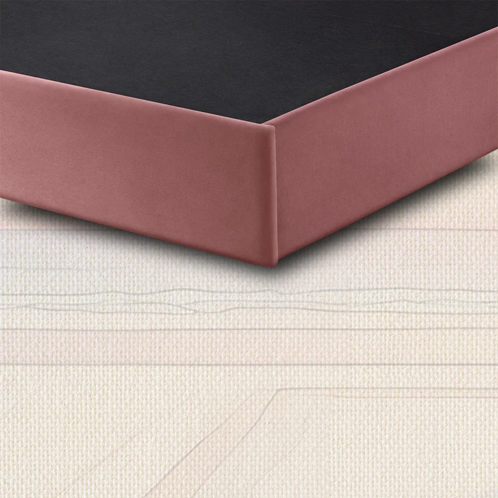 Wave Plus Adjustable Bed Celeste Upholstered Bed (Pink)+ Wave Kinect Strength Mattress 8"(20.3cm) - Image 8