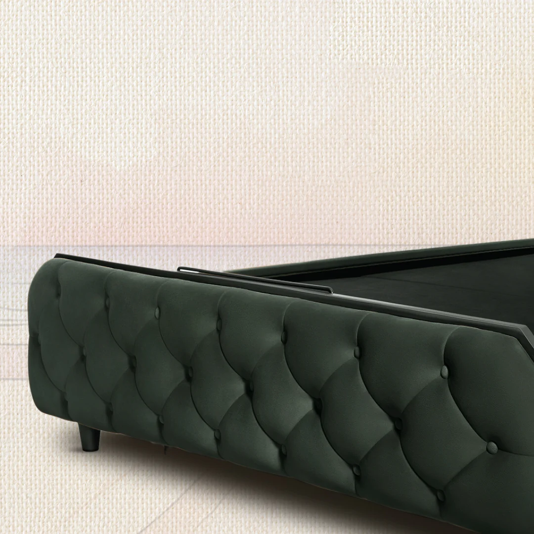 Wave Plus Adjustable Bed Serene Upholstered Bed (Green)+ Wave Kinect Reva Mattress 8"(20.3cm) - Image 10
