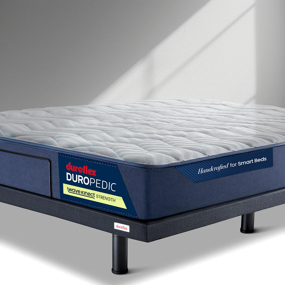 Wave Plus Adjustable Bed Tranquil Upholstered Bed (Grey)+ Wave Kinect Strength Mattress 8"(20.3cm) - Image 7
