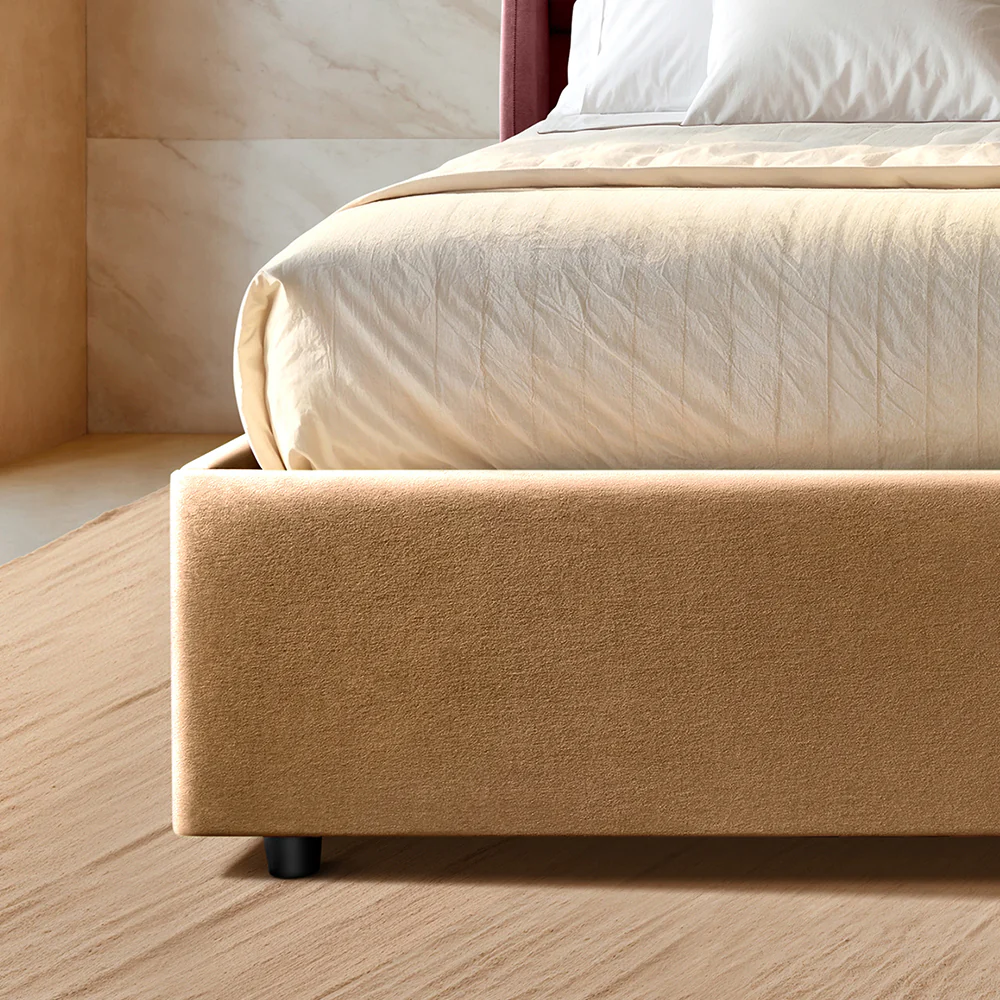 Wave Plus Adjustable Bed with Celeste Upholstered Bed and Livein Duropedic - Brown - Image 6