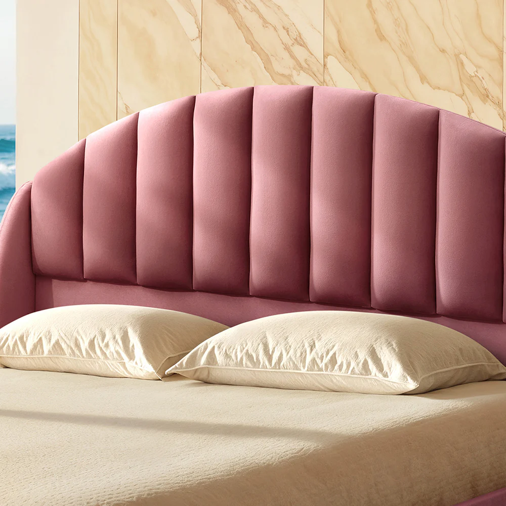 Wave Plus Adjustable Bed with Celeste Upholstered Bed and Livein Duropedic - Pink - Image 5