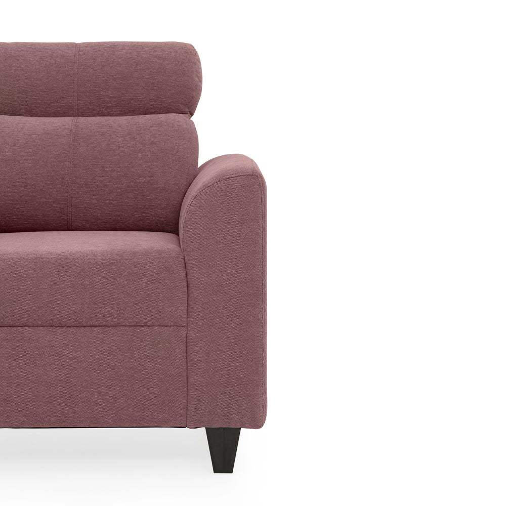Zivo Plus Dusky Pink Fabric 2 Seater Sofa with Lounger - Image 7